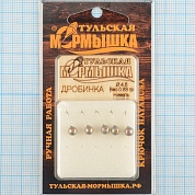 Мормышка вольфрам.Тульская Дробинка с кембриком 4,5мм никель