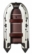 Лодка Ривьера Компакт 3200 СК касатка светло-серый/черный