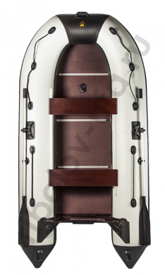 Лодка Ривьера Компакт 3200 СК касатка светло-серый/черный