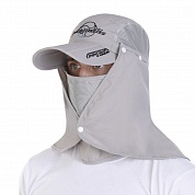 Кепка Aquatic KA-15СС складная с защитой лица и шеи цв.св-серый