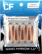 Силиконовая приманка Crazy Fish Nano minnow 1,6in 40мм цв.10 (кальмар)