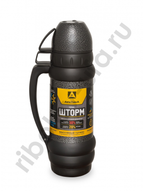 Термос Арктика 1,0л вакуумный, цв. черный (109-1000M)