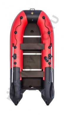 Лодка Ривьера Компакт 3200 СК комби красный/черный