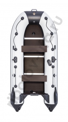 Лодка Ривьера Компакт 3200 СК касатка сине-серый/черный