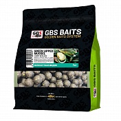 Бойлы GBS Baits Carp вареные прикормочные 20мм 1кг (пакет) Green Lipped Mussel Зеленогубая Мидия