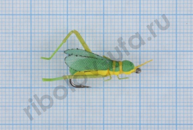 Мушка Кузнечик 17мм в асс.