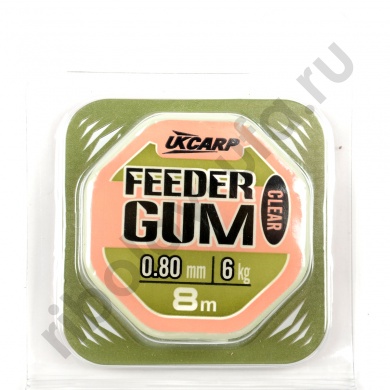 Фидергум Admiral Ukcarp Clear 0.8мм, 6кг, 8м 