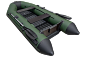 Лодка Аква 2800 НДНД зеленый/черный