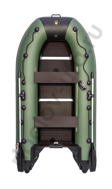 Лодка Ривьера Компакт 3200 СК комби зеленый/черный