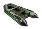 Лодка Аква 2900 зеленый/черный
