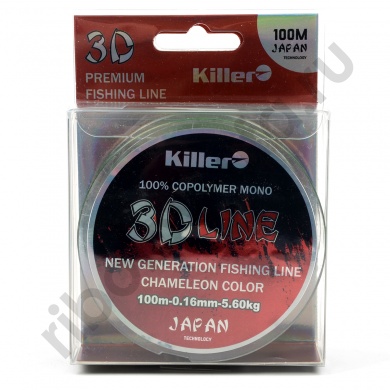 Леска Killer 3D Line 100мм 0,45мм