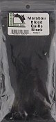 Перья марабу HARELINE Marabou Strung Blood Quills BLACK HRL  MSBQ11