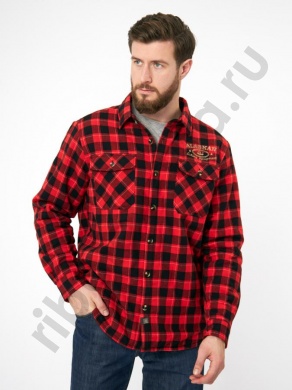 Рубашка Alaskan с мех. подкл. красная клетка р. XXXL