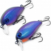 Воблер Kosadaka Hickory SSR 34F плав., 34мм, 3.7г, 0-0.2м, цв. ULB