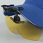 Накладки Kosadaka Clip-on-Clap поляризационные на бейсболку желтые
